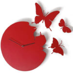 Creative living room butterfly wall clock 18 x 25 inches